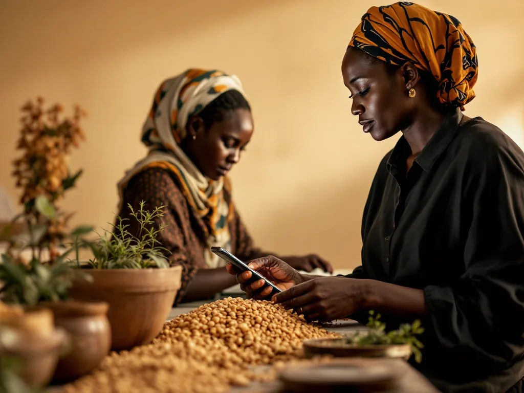Cooperativa karité a guida femminile in Camerun, raccolta noci